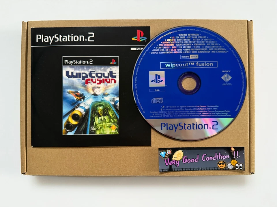 WipEout Fusion Demo Sony PS2 - UK PAL VGC CIB - High Quality Packing - Tracked - Image 2 of 4