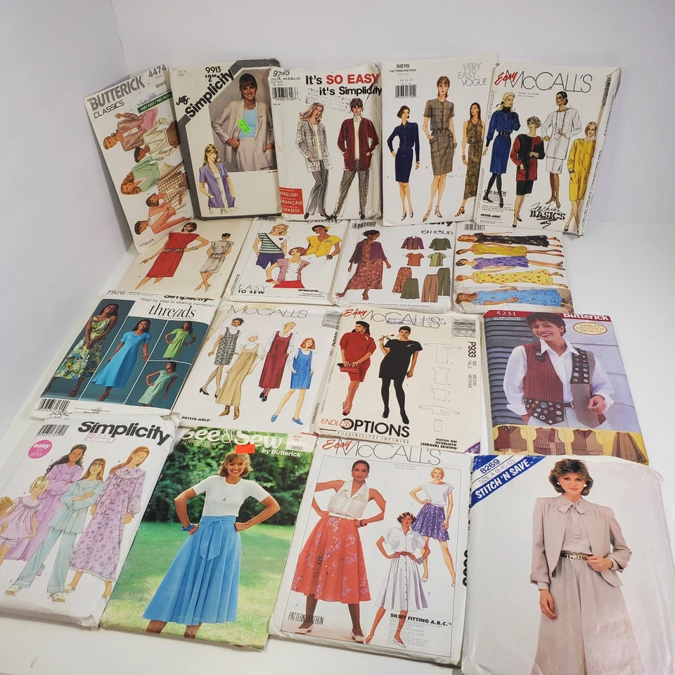 83 Vintage Sewing Patterns – Mostly Uncut – Simplicity Butterick McCall’s + More - Image 4 of 4