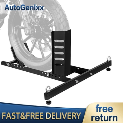 Heavy Duty Motorcycle Wheel Chock Front Stand Adjustable 15-22 Inch 1800lb - Imagen 1 de 4