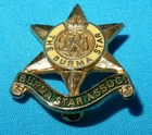 WW2 THE BURMA STAR ASSOCIATION ENAMEL MILITARY PIN BADGE GEORGE VI CYPHER