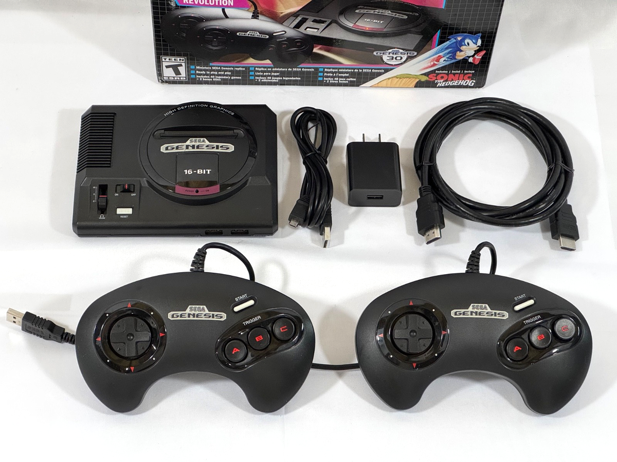 SEGA Genesis Mini Console Complete In Box | 40 Games | 2