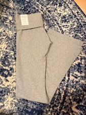 Victoria's Secret Pink Fold-Over Leggings Flared  Size XS Brand New Grey
