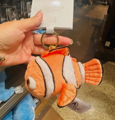 Disney Genuine 2025  Finding Nemo Plush Keychain Shanghai Disneyland New
