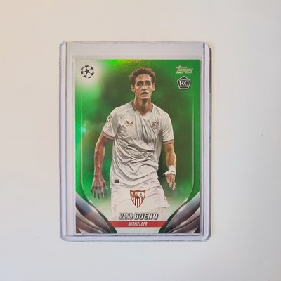 2023-24 Topps UCC Manu Bueno Green Parallel Refractor Rookie RC /99 122