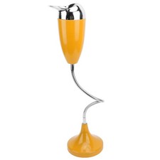 Yellow Adjustable Ashtray Smokeless Indoor Outdoor Floor Standing Tray W BL