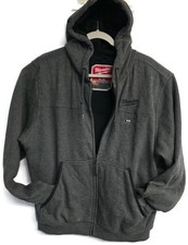 Milwaukee Hoodie Mens Large Gray M12 Heated Gear Full Zip Fleece Sweatshirt