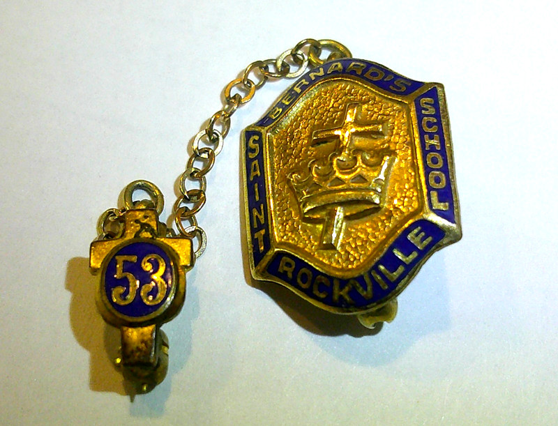 SAINT BENARD'S SCHOOL "20 YEAR" 1953 PIN