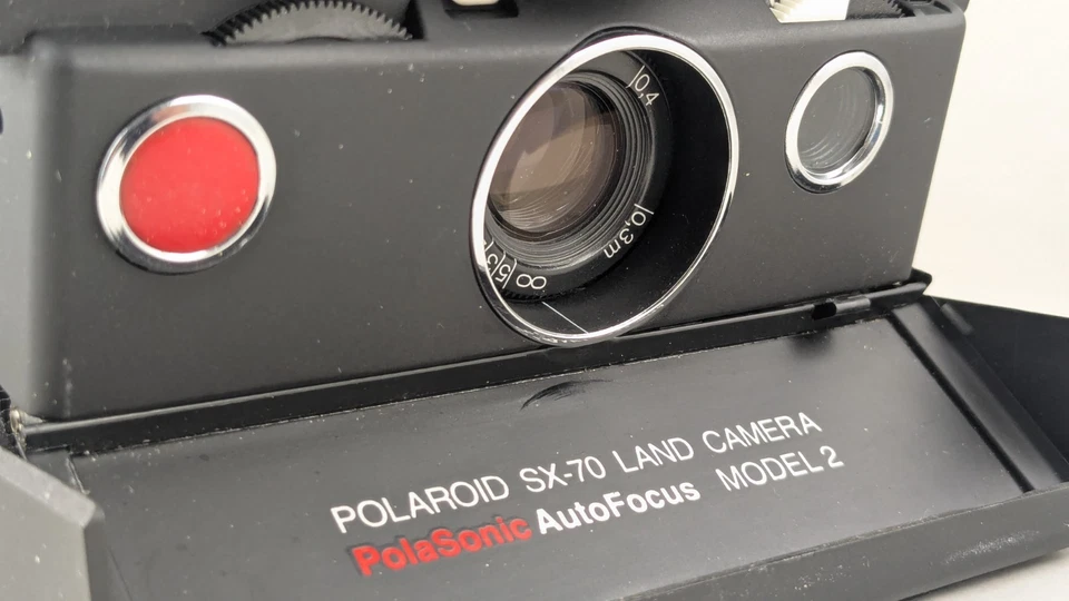 POLAROID SX-70 PolaSonic AutoFocus Model 2 Exécutive sous boîte d'origine + film - Photo 3/4