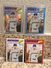 2026 Topps Heritage Caleb Durbin REFRACTOR, Light Blue Sparkle Red, Base #109 SP