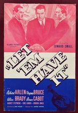 LET 'EM HAVE IT PRESSBOOK 1935 RICHARD ARLEN VIRGINIA BRUCE