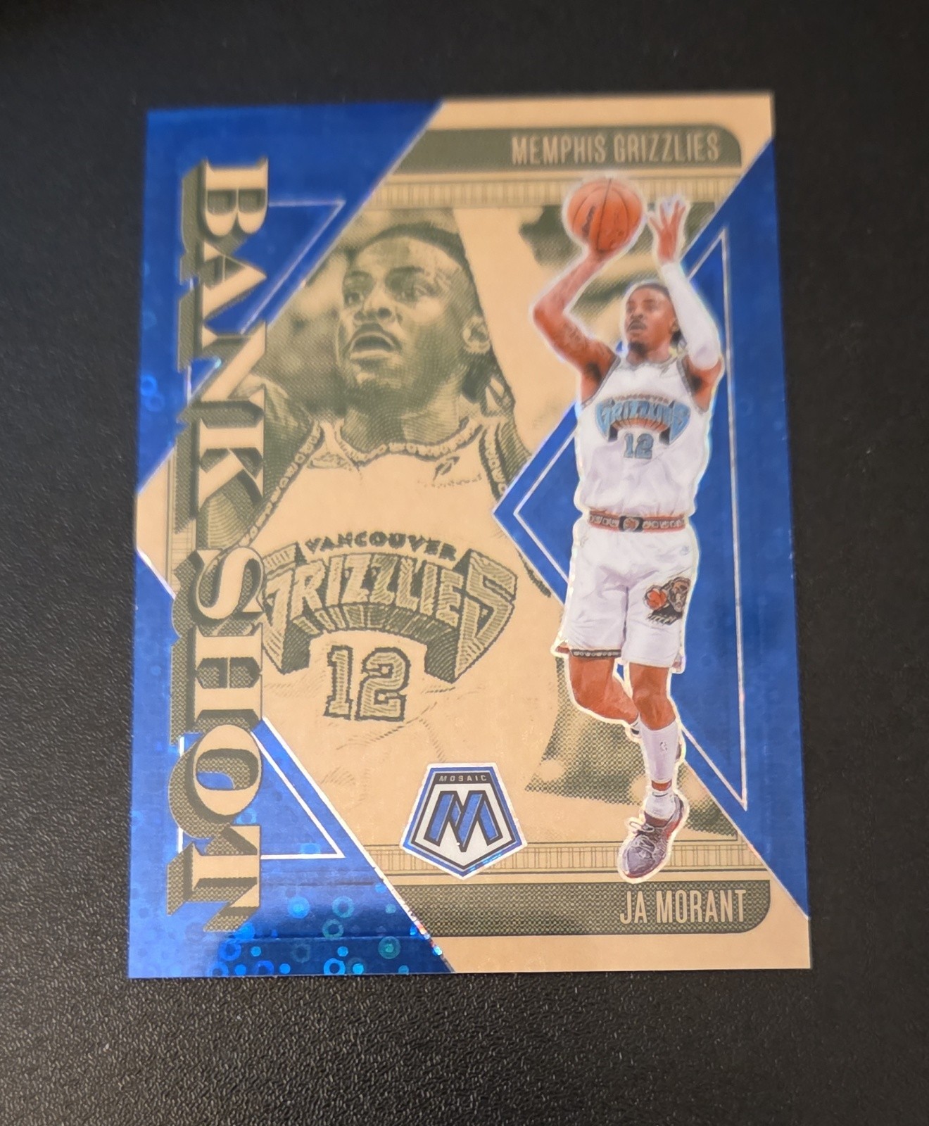 2024-25 Panini Mosaic - Bank Shot Ja Morant #10 Blue Fast Break Prizm /85