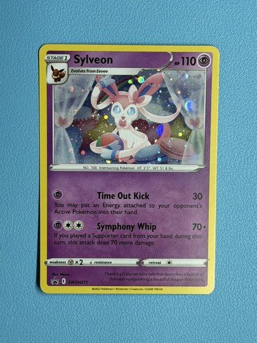 Sylveon SWSH211 Sword & Shield Black Star Promo Card Cosmos Holo Mint NM