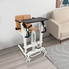 Lift Transfer Chair, Patient Lift Wheelchair, Hydraulic Lift Chair with Table
