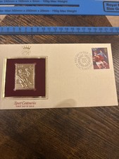 Gold Plated Stamp - Sports Centenaries - 100 Years Of Welsh Rugby - 13.5p 1980