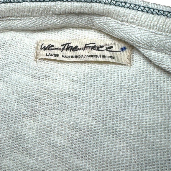 NWOT Free People We The Free Taylor Henley Tunic Top | Vintage White | Sz Large