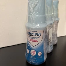3x Hibiclens Antiseptic Skin Cleanser 8 oz 4% CHG Foam Pump New Exp 7/27