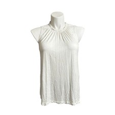 Simply Vera By Vera Wang Women’s Large Shirt White Sleeveless Norm Core Top
