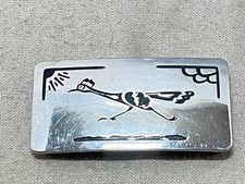 Chambers Roadrunner Belt Buckle Vintage 80s Chambers Belt Co