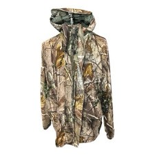 Cabelas Mens Men s 2XL Gore Tex Realtree AP Camo Hooded Full Zip Hunting Jacket