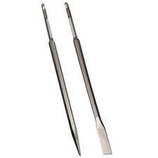 18'' SDS Plus Chisel Set, 3/4'' Flat & Point Chisel with SDS Plus Shank,