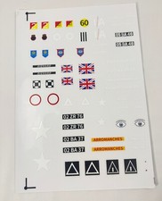 1/16 Centurion Tank  Stickers Decal Transfer UK