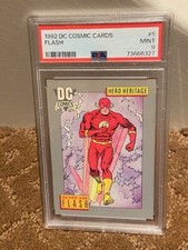 1992 DC Cosmic Cards Flash PSA 9 5 Card NEW CASE LOW POP