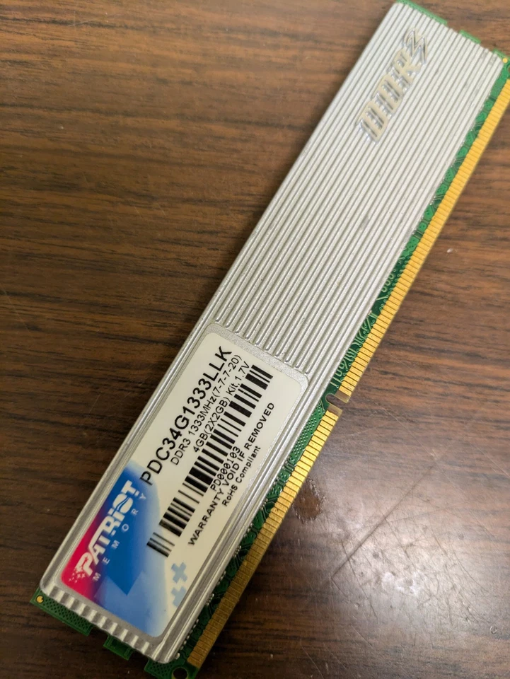 Patriot 4GB (2x2GB) PDC34G1333LLK DDR3-1333 Desktop  - Image 2 of 3