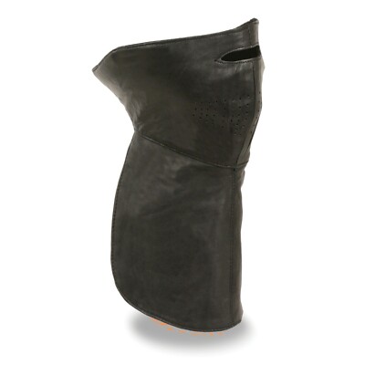 Unisex 167 Leather Fleece Lined Neck Warmer Partial Face Mask One Size Fit All
