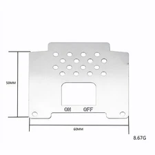 Stainless Steel Chassis armor Bottom Guard Anti-Skid Plate Parts for WPL D12 RC
