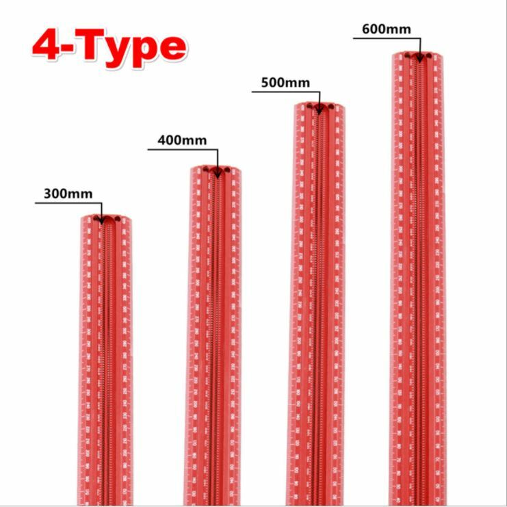 Precision Marking T-Ruler Scriber Square Hole Gauge Aluminum Alloy Woodworking