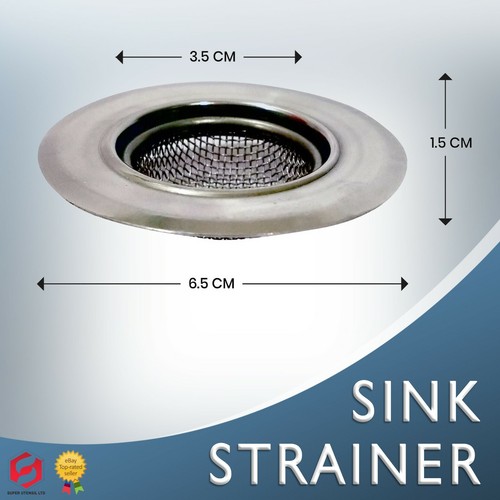 2X STAINLESS STEEL SINK BATH PLUG HOLE STRAINER BASIN FILTER DRAINER COVER - Picture 4 of 6