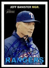 2016 Topps Heritage Baseball Jeff Banister Auto Texas Rangers #279 Signed