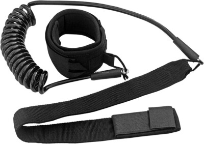 Stand Up SUP Paddle Board Leash Surf Board Coiled Long Ankle Strap NEW 10 Ft