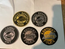 Kentucky State Police and Special Units collectable patch set full size