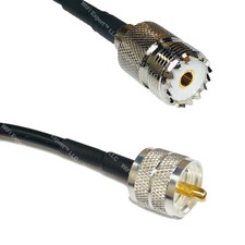 RFC240UF SO239 UHF Female to PL259 UHF Male Coax RF Cable USA-Ship Lot