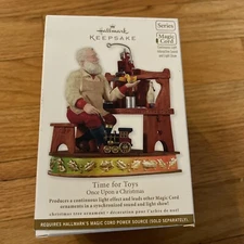 Hallmark Keepsake "Time For Toys" Once Upon A Christmas 2012 Magic cord Lights