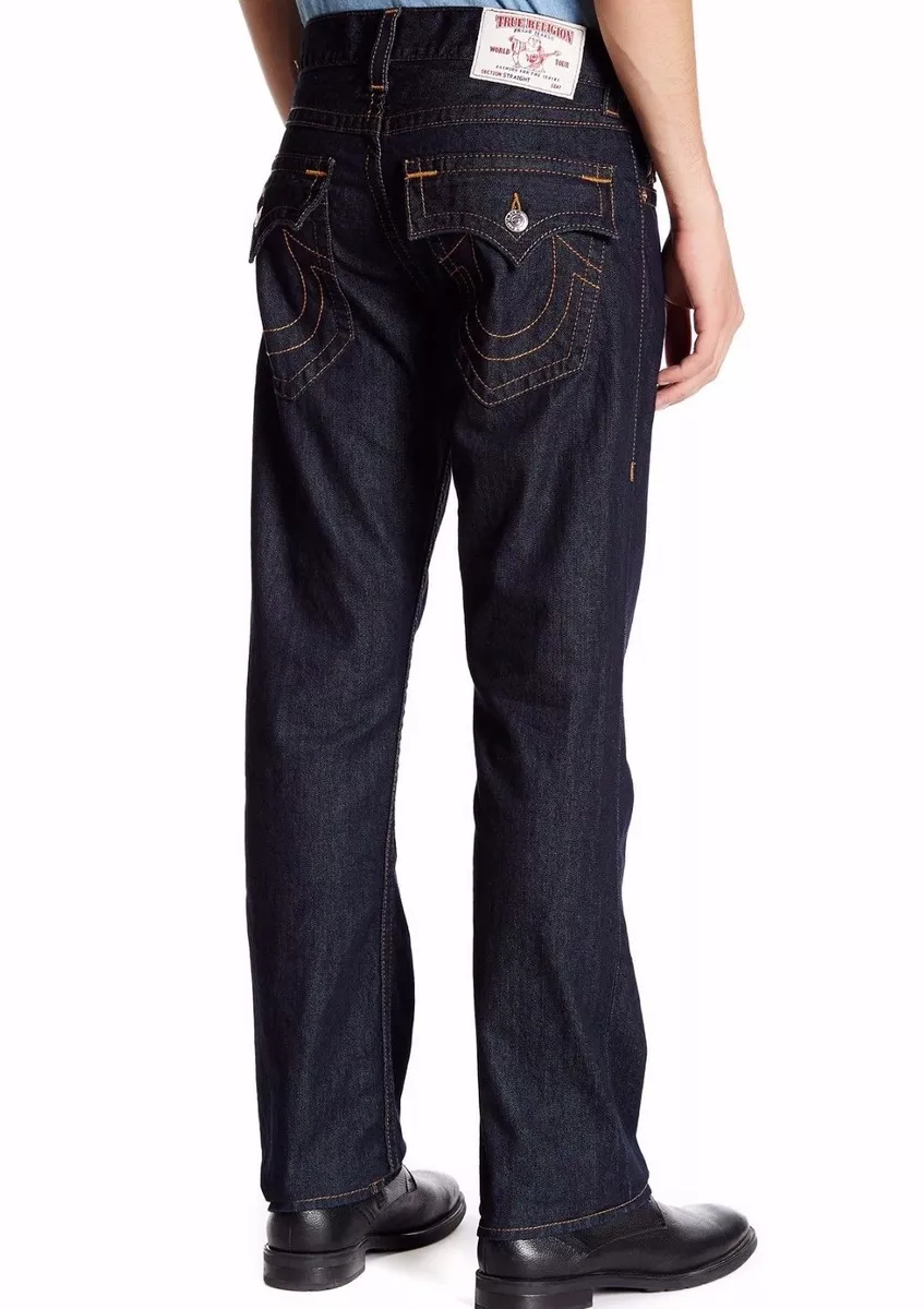 True religion jeans cheap with orange stitching
