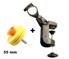 SUPPORTO DA TAVOLO X TRAPANO PIEGHEVOLE E ORIENTABILE + MOLA AFFILA COLTELLI  55