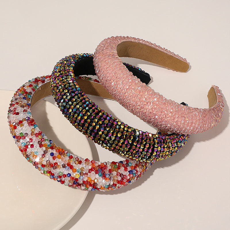 Sinalty Vintage-Stirnband Mit Strass & Barockperlen – Dehnbar, Elegant & Für Jeden Anlass