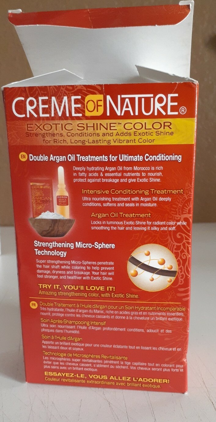 Creme Of Nature Exotic Shine Color With Argan Oil 9.23 Light Golden Blonde OPEN