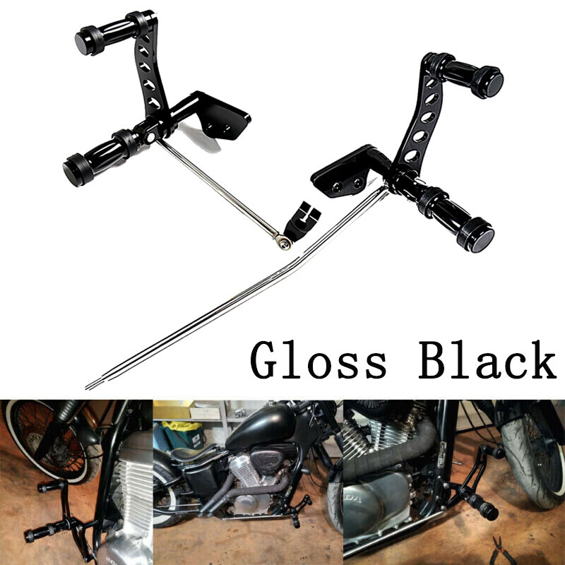 Black Forward Controls Foot Pegs For Harley Dyna Super Glide FXD