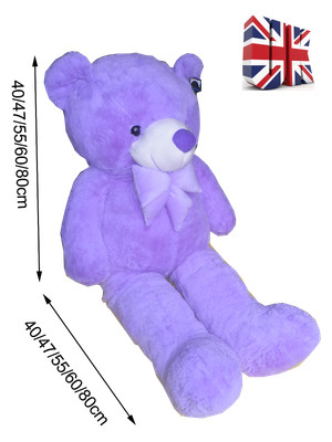 big teddy bear purple