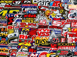 100 Random Sticker Motocross Motorcycle Bike Helmet Atv Car Truck