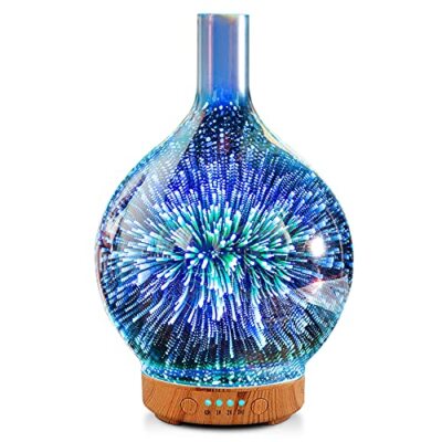 3D Fireworks Oil Diffuser Cool Mist Humidifier Aromatherapy Diffuser
