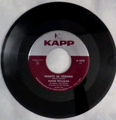 ROGER WILLIAMS Nights In Verona / Two Different Worlds KAPP  K-161X