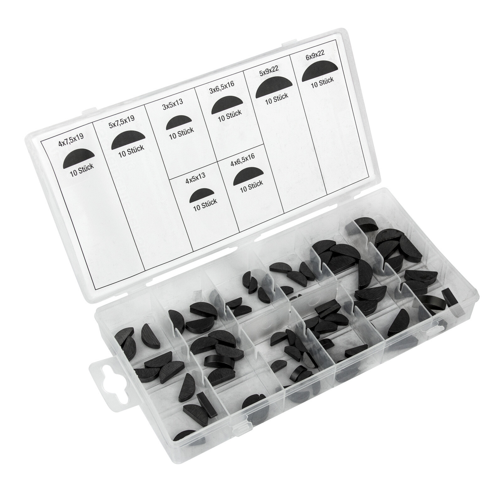 Syrisora 135-teiliges Keilwellen-Sortiment - Scheibenfeder & Riemenscheiben Kit Für Getriebewellen