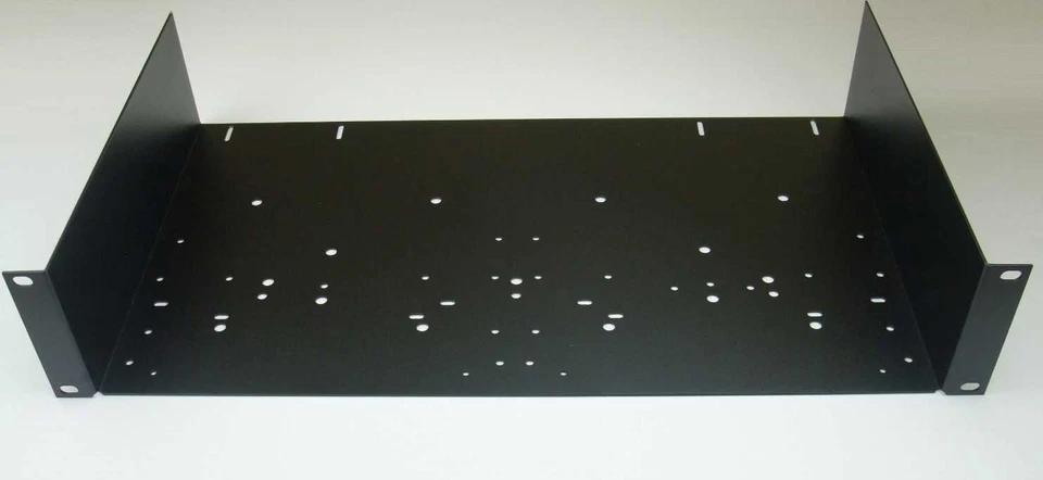 Adam Hall 8755 - 19" Rackwanne 2 HE Rackablage 25 cm tief Rackwanne Ablage Stahl - Bild 2 von 4