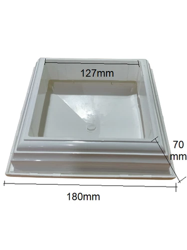 Fencing Cap New England Cover for 127mm 5 Inch Posts white 25 Pack PVC Post Caps - Picture 5 of 5