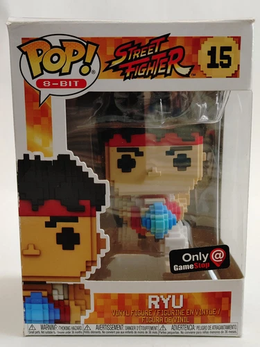 Funko Pop! 8-Bit: Street Fighter - Ryu #15 - (8-Bit) - GameStop (Exclusive)