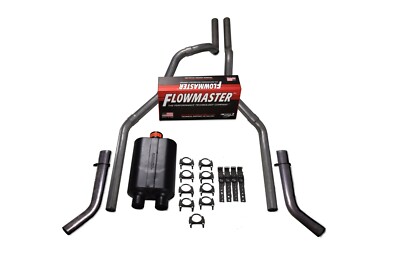 Chevy GMC 1500 07-14 2.5'' Dual Exhaust Kits Flowmaster Super 40 Corner Exit